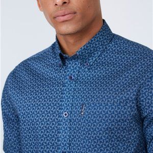 Ben Sherman Stipple Print Short-Sleeve Shirt